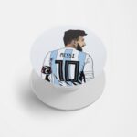 Messi Jersey 10 Back View  Printed Phone Grip Holder & Stand