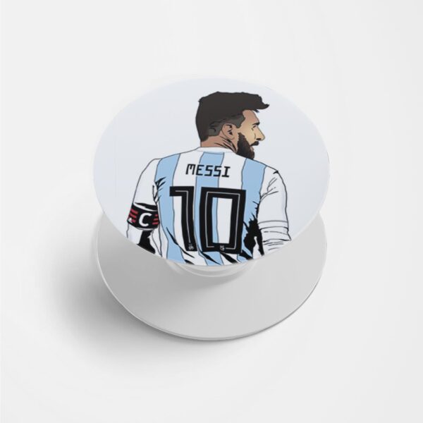 Messi Jersey 10 Back View  Printed Phone Grip Holder & Stand