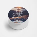 Just Go With The Flow Printed Phone Grip Holder & Stand