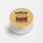 Burger Is Love Printed Phone Grip Holder & Stand