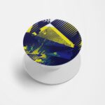 Blue Oil Painiting  Printed Phone Grip Holder & Stand