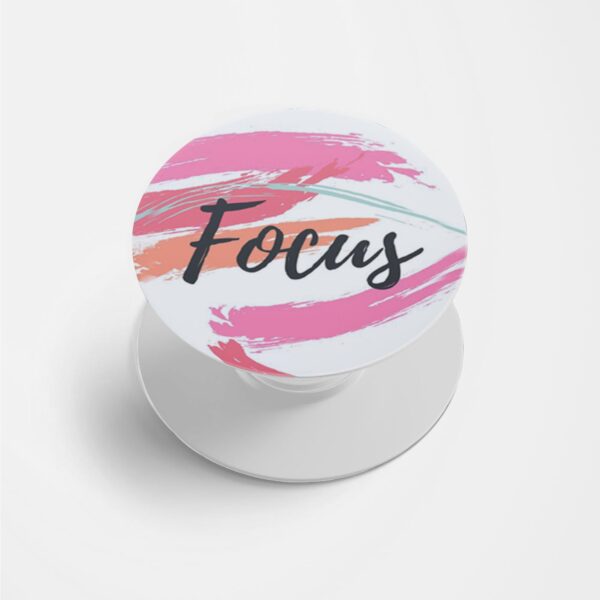 Focus on Your Goals Oil Painted Printed Phone Grip Holder & Stand