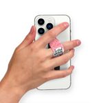 Typography- Don't Worry Printed Slider Phone Grip Holder - Image 2