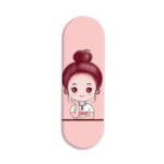 Pink Girl  Printed Slider Phone Grip Holder