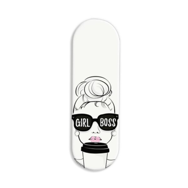 GirlBoss  Lady Printed Slider Phone Grip Holder