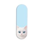 Blue Eyes Cat Printed Slider Phone Grip Holder
