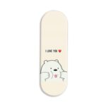I Love You Bear Printed Slider Phone Grip Holder
