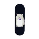 Cat With A Bow Printed Slider Phone Grip Holder