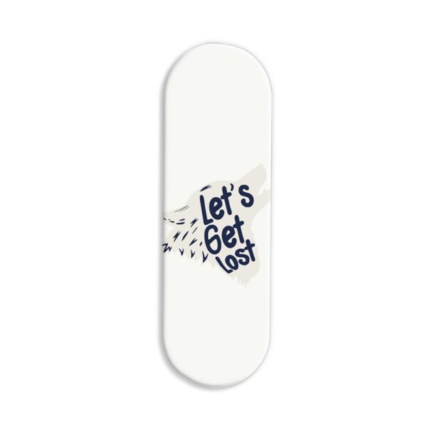 Let's Get Lost Printed Slider Phone Grip Holder