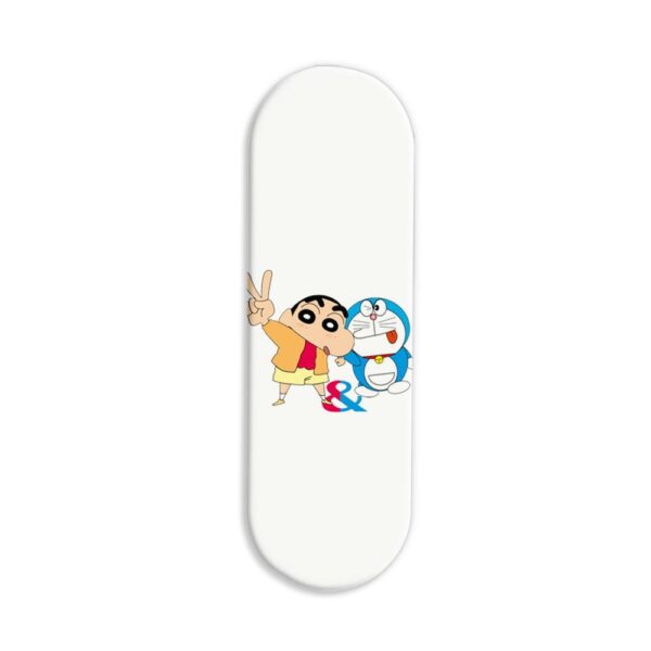 Shinchan And Doraemon Printed Slider Phone Grip Holder