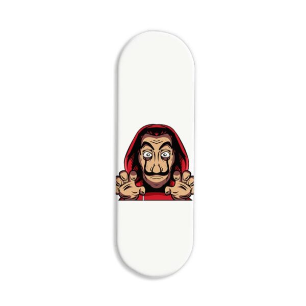 Dali Mask Printed Slider Phone Grip Holder