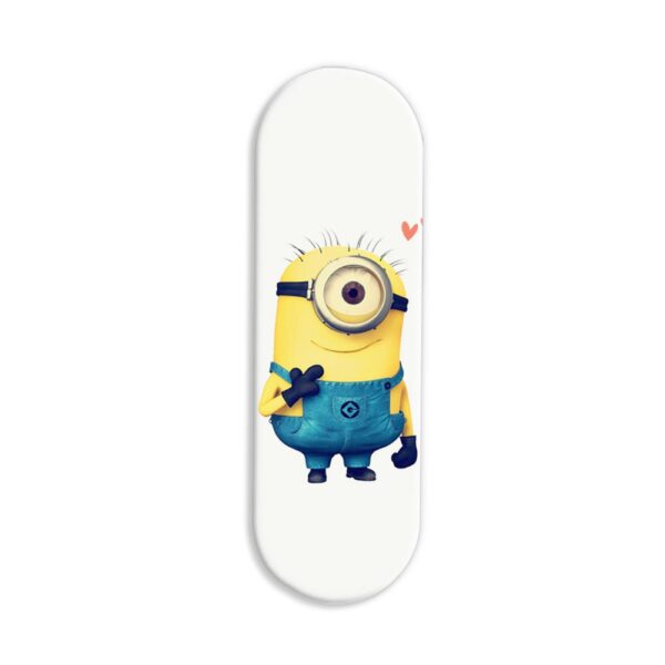 Minion Printed Slider Phone Grip Holder