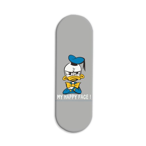 My Happy Face-Donald Duck Printed Slider Phone Grip Holder