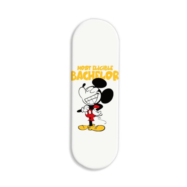 Mickey Mouse-Most Eligible Bachelor Printed Slider Phone Grip Holder