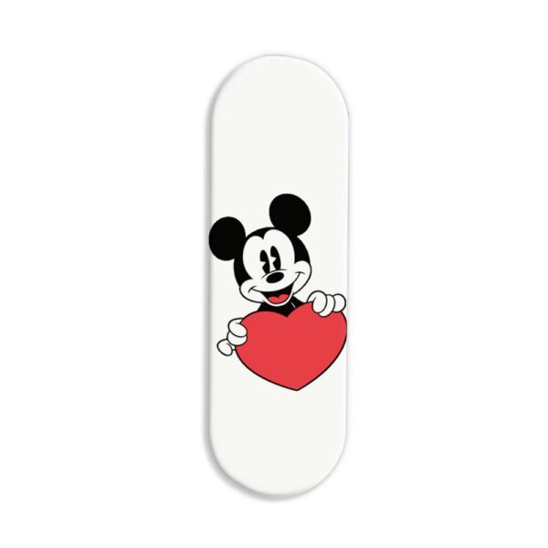 Mickey Mouse With Heart Printed Slider Phone Grip Holder