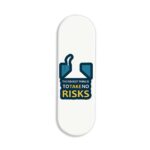 The Riskiest Thing Is To Take Risk Printed Slider Phone Grip Holder