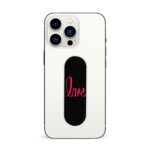 Love -Black  Printed Slider Phone Grip Holder - Image 3