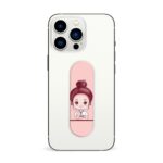 Pink Girl  Printed Slider Phone Grip Holder - Image 3