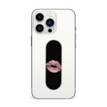 Pink Lips  Printed Slider Phone Grip Holder - Image 3