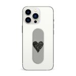 Glittery Heart Printed Slider Phone Grip Holder - Image 3