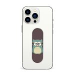 Owl With A Cat Eyes Printed Slider Phone Grip Holder - Image 3