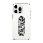 Black and White Printed Slider Phone Grip Holder - Image 3