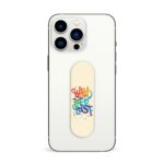 Typography Printed Slider Phone Grip Holder - Image 3
