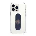 A Man Without A Mustache Is Not A Man Printed Slider Phone Grip Holder - Image 3