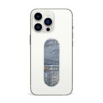Denim  Printed Slider Phone Grip Holder - Image 3
