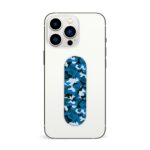 Camouflage Blue Printed Slider Phone Grip Holder - Image 3