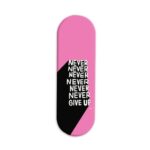 Typography Printed Slider Phone Grip Holder
