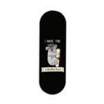 Typography Printed Slider Phone Grip Holder