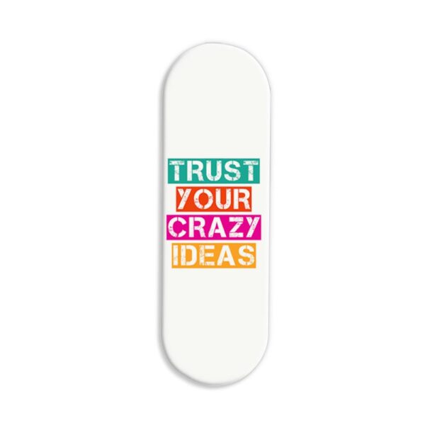 Typography Printed Slider Phone Grip Holder