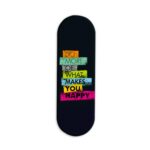 Typography Printed Slider Phone Grip Holder