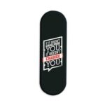Typography Printed Slider Phone Grip Holder