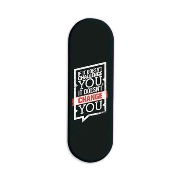 Typography Printed Slider Phone Grip Holder