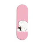Minimal - Cute Bear Printed Slider Phone Grip Holder