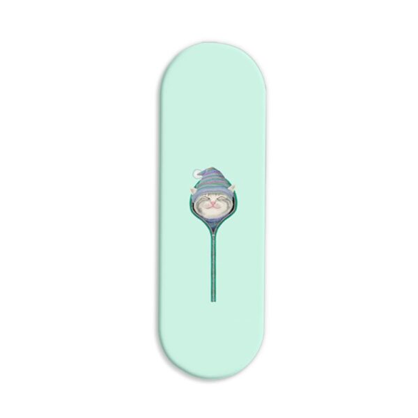 Minimal - Cat Printed Slider Phone Grip Holder