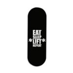 Eat Sleep Lift Repeat Printed Slider Phone Grip Holder