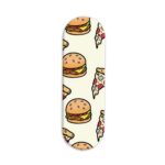 Burger Pizza Pattern Printed Slider Phone Grip Holder