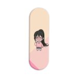 Cute Minimal Girl Printed Slider Phone Grip Holder