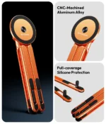 Premium All In One 360° Aluminum Magnetic Phone Holder & Laptop Stand. - Image 10