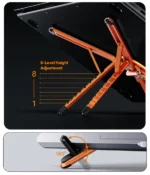 Premium All In One 360° Aluminum Magnetic Phone Holder & Laptop Stand. - Image 14