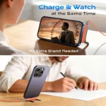 Premium Detachable 2 in 1 Superfast 240W C Type Charging Data Cable with 360° Invisible Stand - Image 7